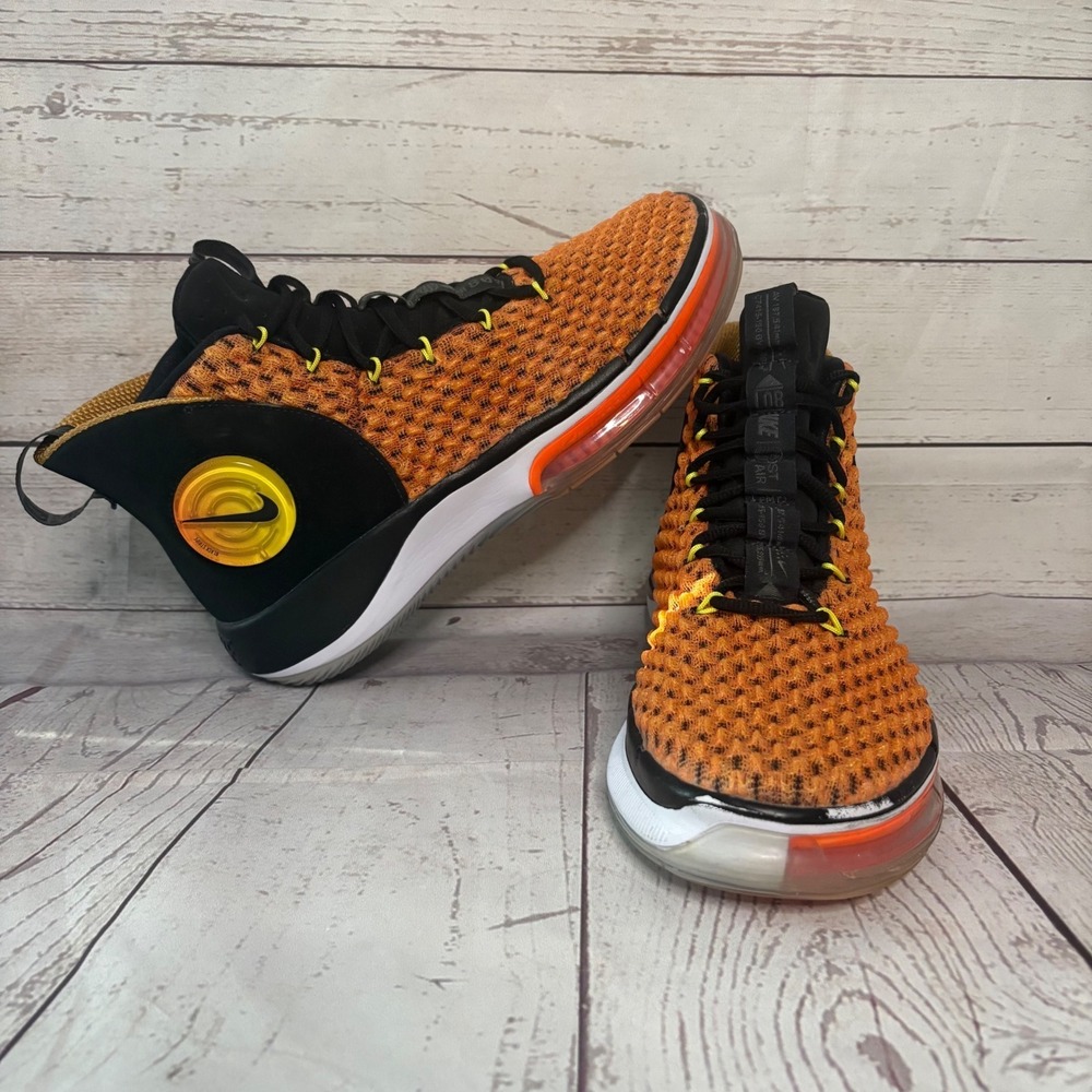 Nike AlphaDnk Total Orange Black Mens 10.5 Basketball Shoe